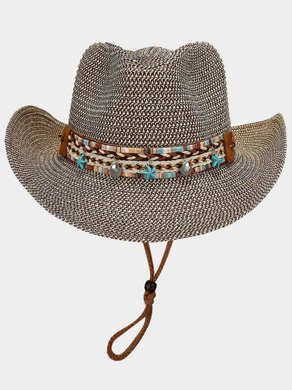Chapeau de Plage Boho Rétro : Solaire et Respirant