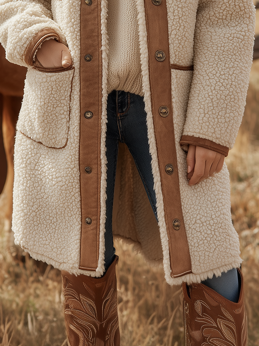 Vintage Western Sherpa Coat
