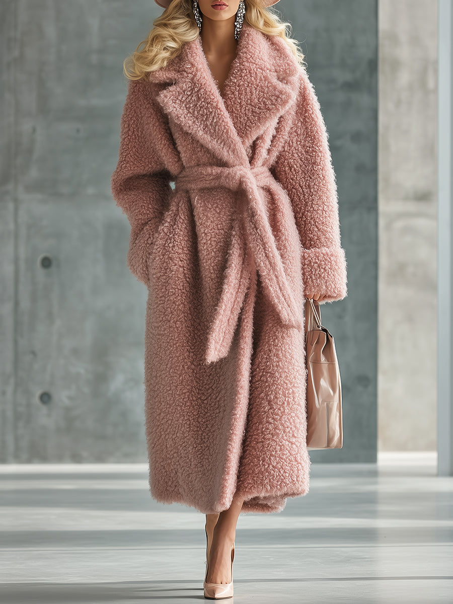 Veste en Fleece Teddy Rose : Élégance Décontractée et Tendance