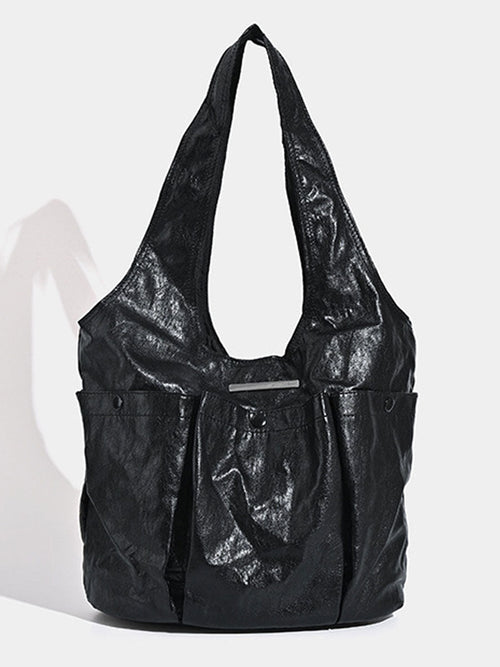 Sac Vintage Éco-Cuir à Poches Multiples pour un Style Unique