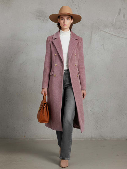 Veste en Chenille Rose au Col Châle Chic et Douillet à Double Boutonnage