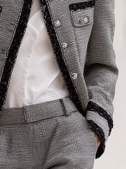 Élégante Veste en Laine Grise : Un Indispensable Classique