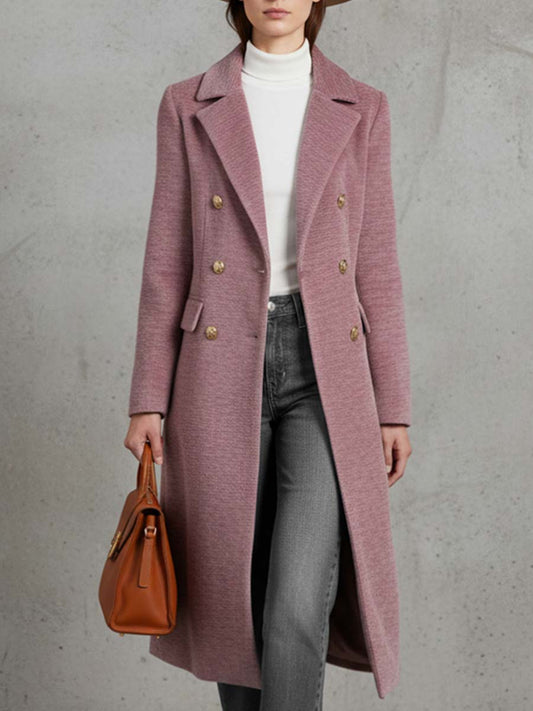 Veste en Chenille Rose au Col Châle Chic et Douillet à Double Boutonnage