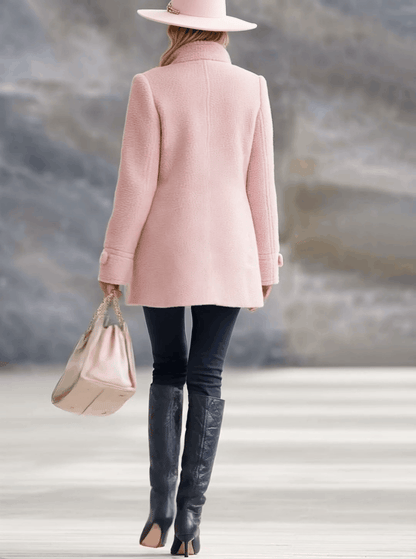 Veste Vintage en Polaire Rose avec Capuche - Style Décontracté