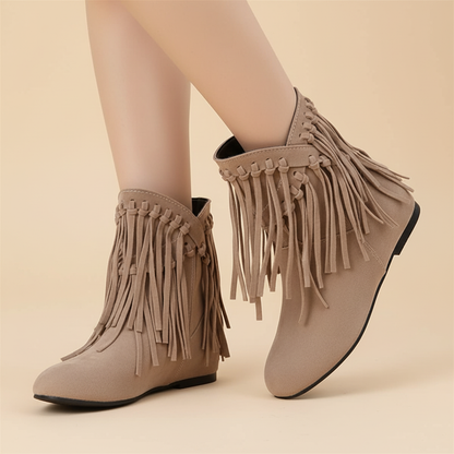 Beige Women's Cowboy Boots