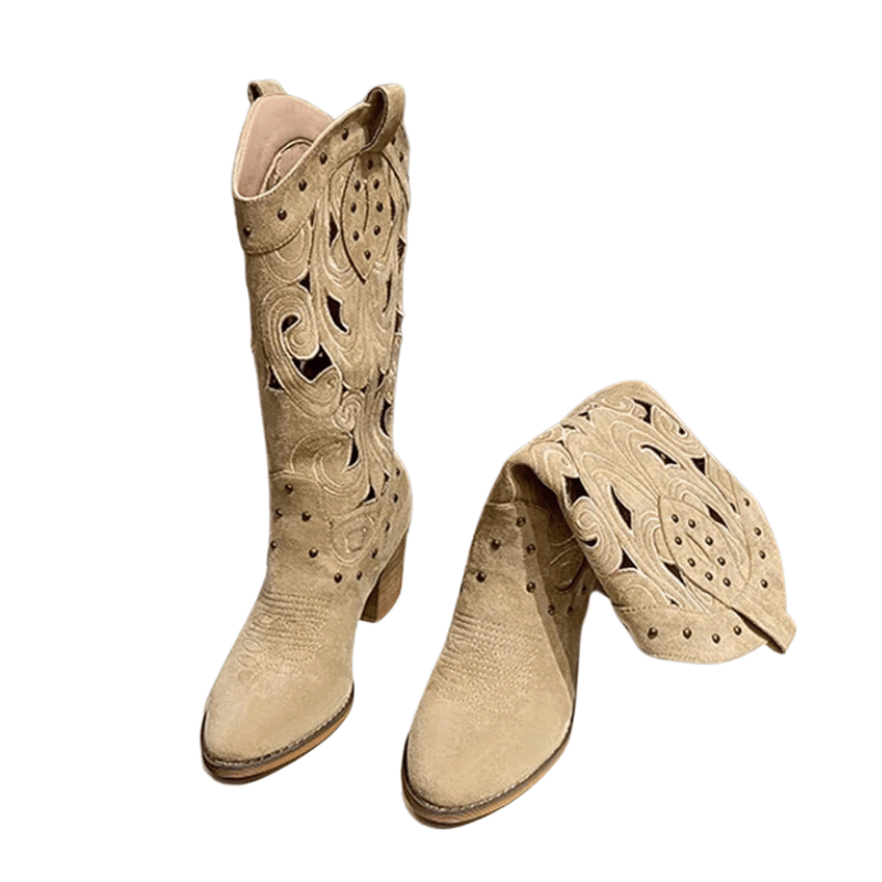 Beige Cowboy Boots: Step into Western Style