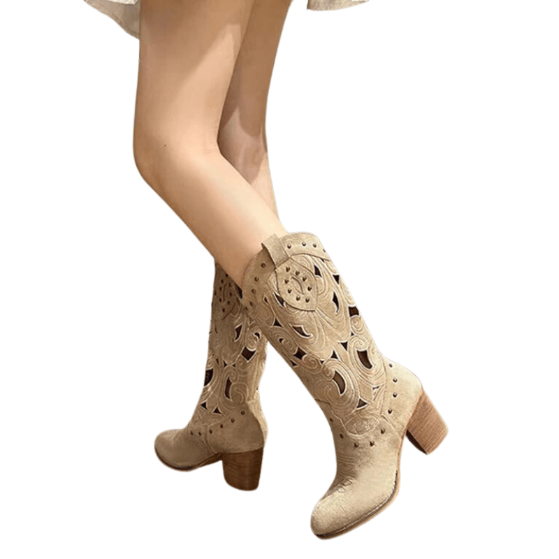 Beige Cowboy Boots: Step into Western Style