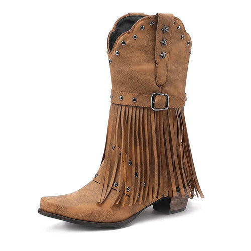 Western Boots with Square Toe