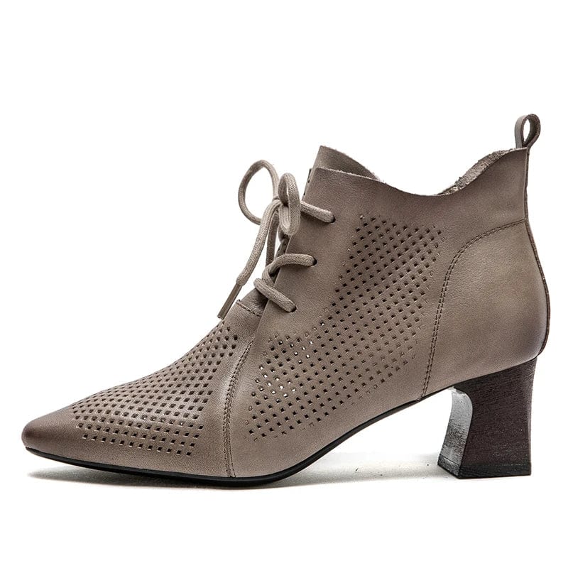 Chic Cowboy-Style Ankle Boots for Women