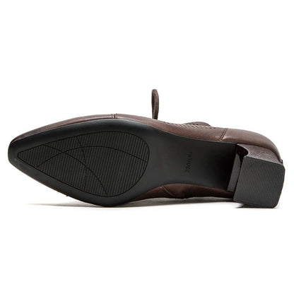 Chic Cowboy-Style Ankle Boots for Women