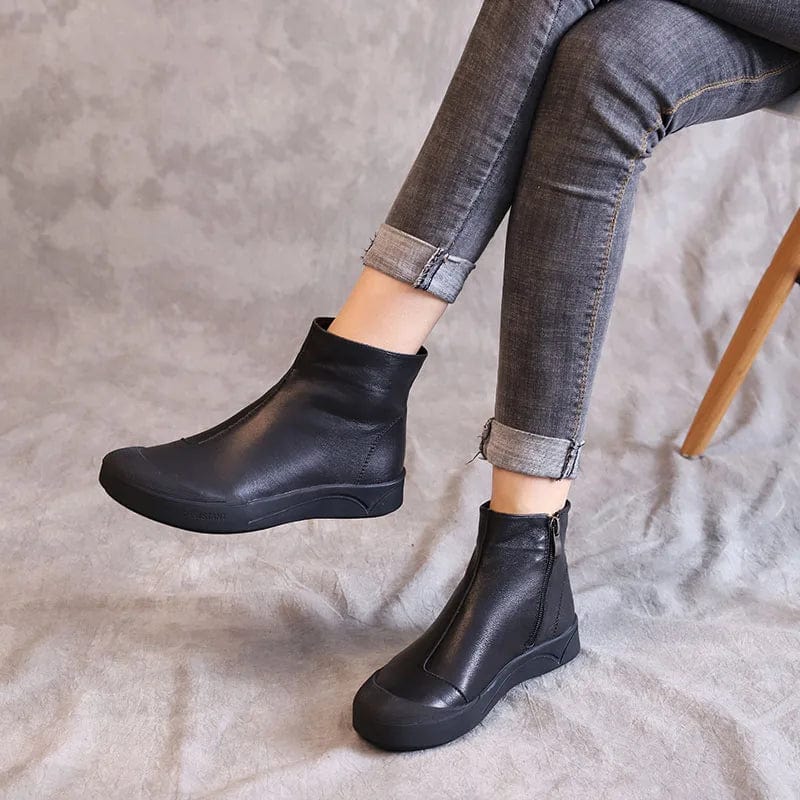 Chic Bottines Cowboy Noires pour Femme