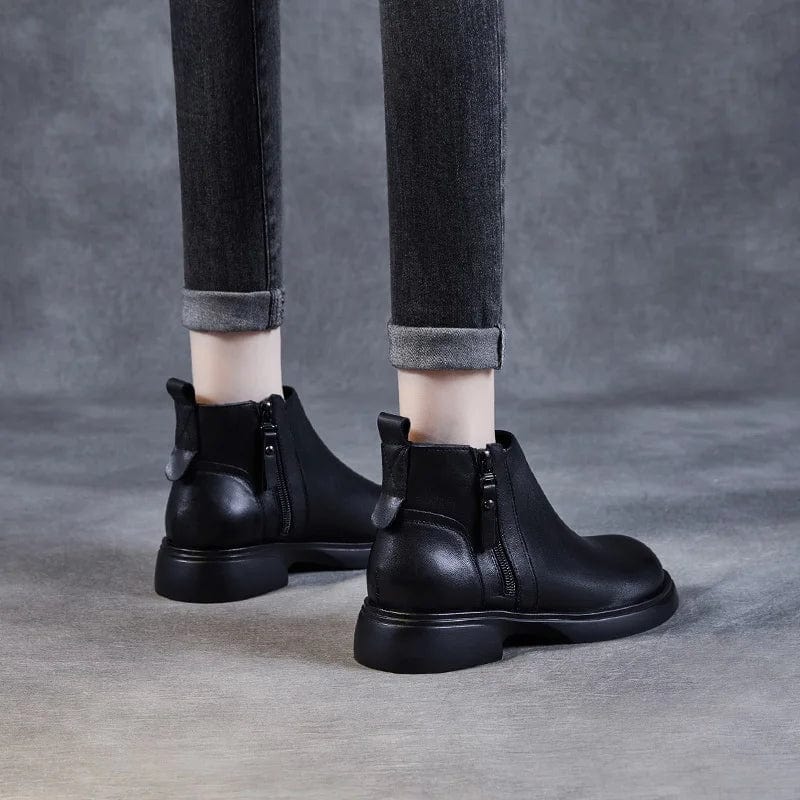 Black Cowboy Ankle Boots