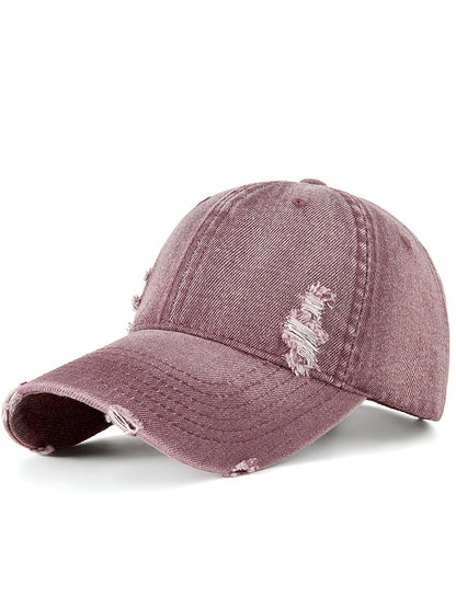 Casquette de Baseball en Jean Délavé au Style Sportif