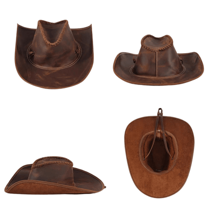 Authentic Leather Cowboy Hat
