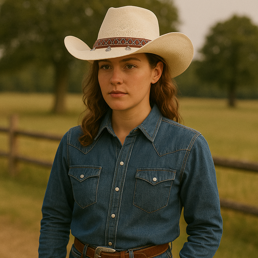 Chapeau en Paille Style Country pour Femme VIP